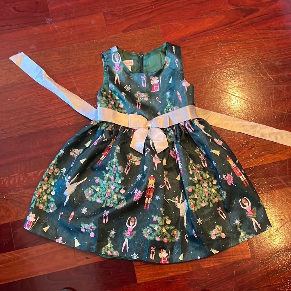 Like New Nutcracker 4/4T Dress with Velvet Sweater!